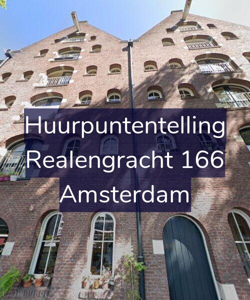 Foto gevel Huurpuntentelling voor Realengracht 166, Amsterdam
