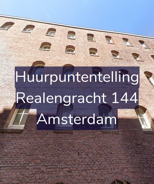 Foto gevel Huurpuntentelling voor Realengracht 144, Amsterdam