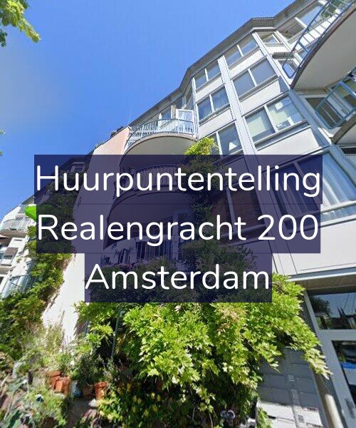 Foto gevel Huurpuntentelling voor Realengracht 200, Amsterdam