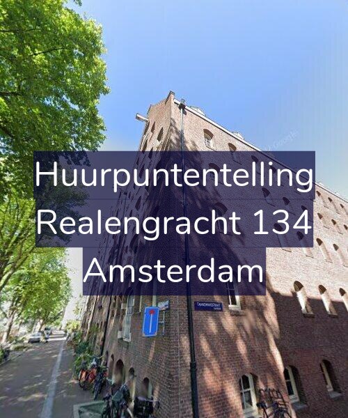 Foto gevel Huurpuntentelling voor Realengracht 134, Amsterdam