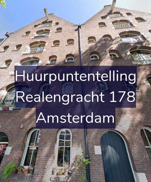Foto gevel Huurpuntentelling voor Realengracht 178, Amsterdam