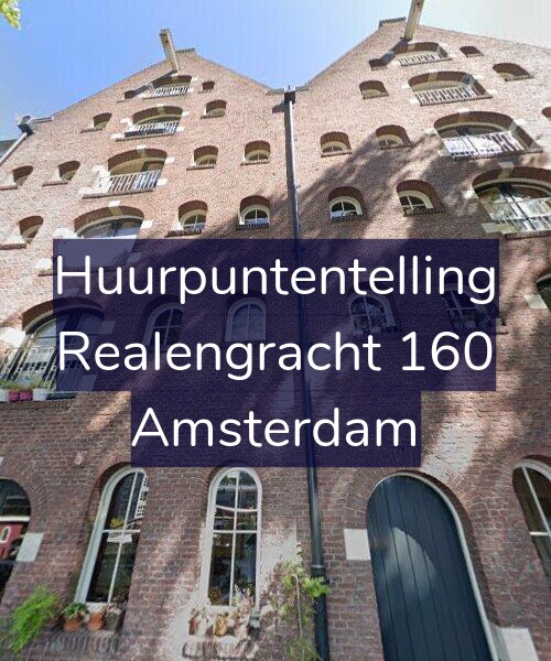 Foto gevel Huurpuntentelling voor Realengracht 160, Amsterdam