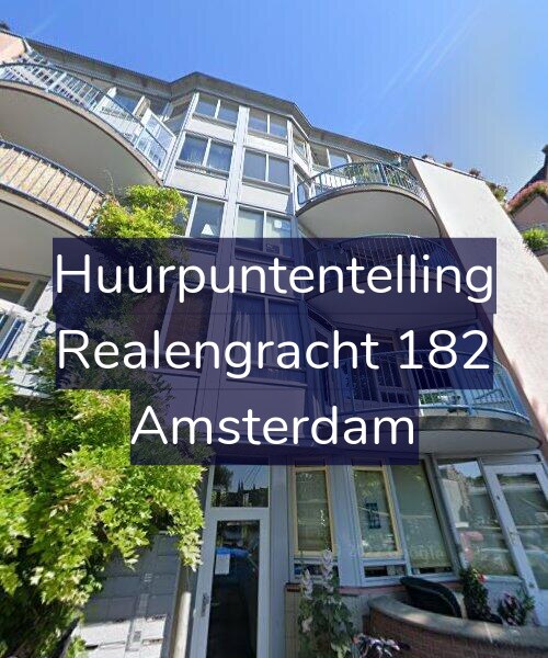 Foto gevel Huurpuntentelling voor Realengracht 182, Amsterdam