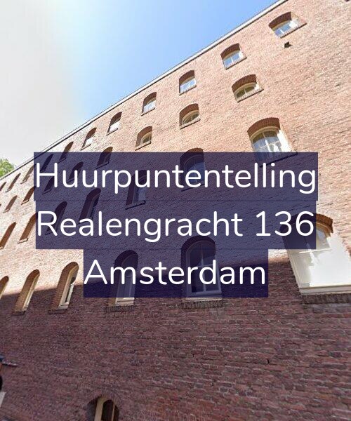 Foto gevel Huurpuntentelling voor Realengracht 136, Amsterdam