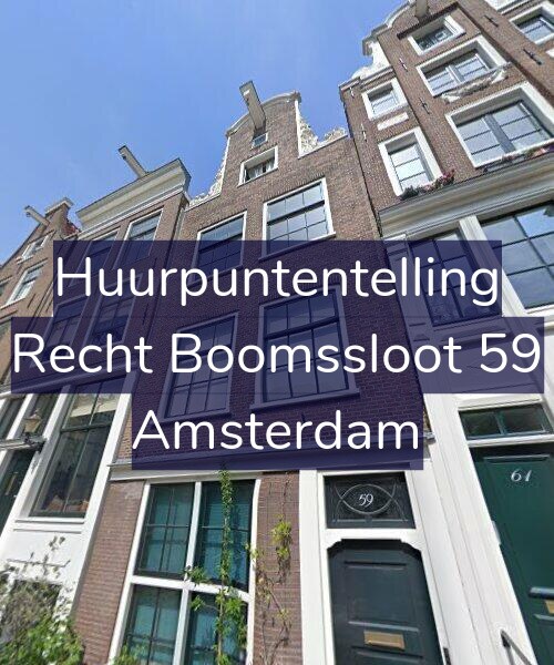 Foto gevel Huurpuntentelling voor Recht Boomssloot 59, Amsterdam