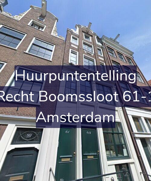 Foto gevel Huurpuntentelling voor Recht Boomssloot 61-1, Amsterdam