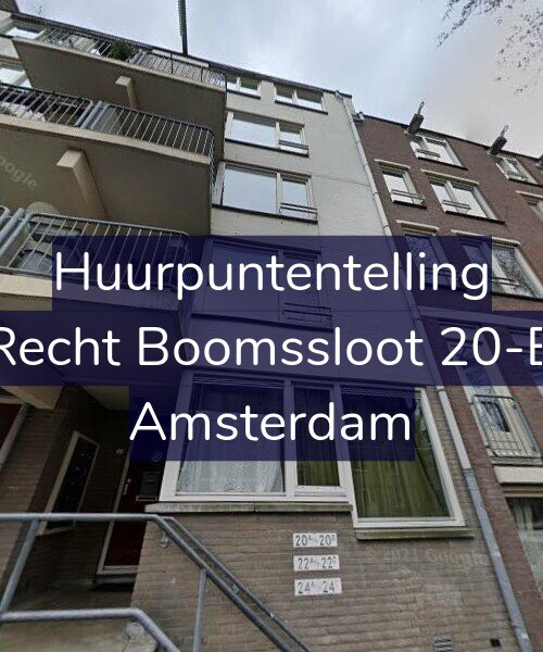 Foto gevel Huurpuntentelling voor Recht Boomssloot 20-B, Amsterdam
