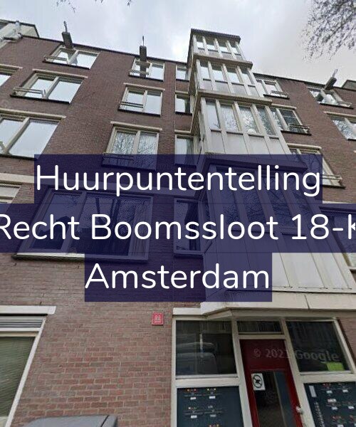 Foto gevel Huurpuntentelling voor Recht Boomssloot 18-K, Amsterdam