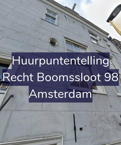Foto gevel Huurpuntentelling voor Recht Boomssloot 98, Amsterdam