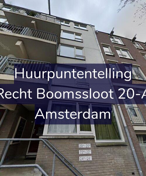 Foto gevel Huurpuntentelling voor Recht Boomssloot 20-A, Amsterdam