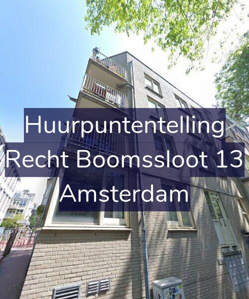 Foto gevel Huurpuntentelling voor Recht Boomssloot 13, Amsterdam