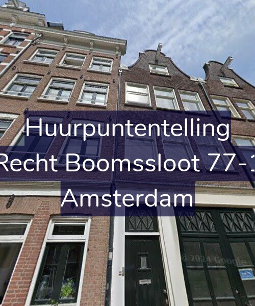 Foto gevel Huurpuntentelling voor Recht Boomssloot 77-1, Amsterdam