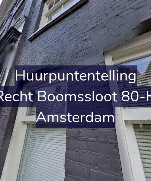 Foto gevel Huurpuntentelling voor Recht Boomssloot 80-H, Amsterdam
