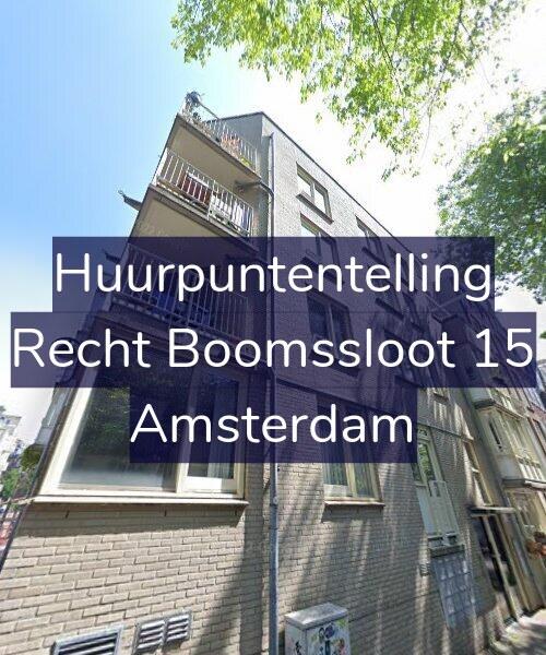 Foto gevel Huurpuntentelling voor Recht Boomssloot 15, Amsterdam