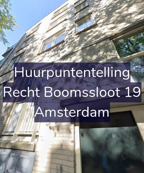 Foto gevel Huurpuntentelling voor Recht Boomssloot 19, Amsterdam