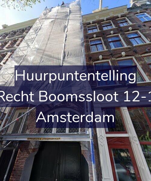 Foto gevel Huurpuntentelling voor Recht Boomssloot 12-1, Amsterdam