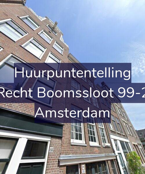 Foto gevel Huurpuntentelling voor Recht Boomssloot 99-2, Amsterdam