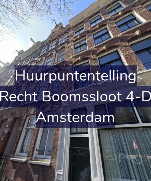 Foto gevel Huurpuntentelling voor Recht Boomssloot 4-D, Amsterdam