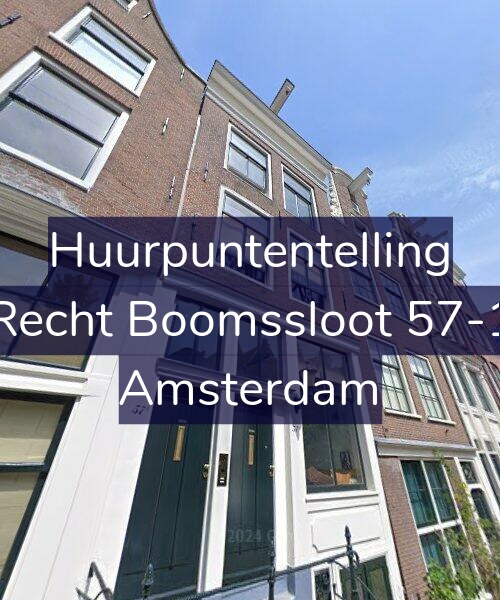 Foto gevel Huurpuntentelling voor Recht Boomssloot 57-1, Amsterdam