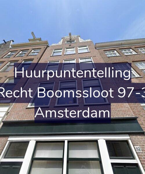 Foto gevel Huurpuntentelling voor Recht Boomssloot 97-3, Amsterdam