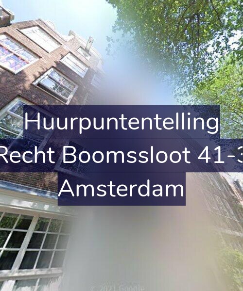 Foto gevel Huurpuntentelling voor Recht Boomssloot 41-3, Amsterdam