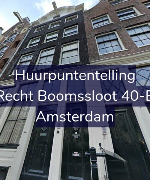 Foto gevel Huurpuntentelling voor Recht Boomssloot 40-B, Amsterdam
