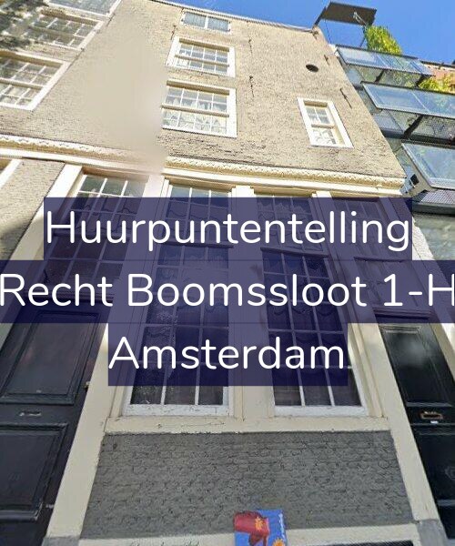 Foto gevel Huurpuntentelling voor Recht Boomssloot 1-H, Amsterdam