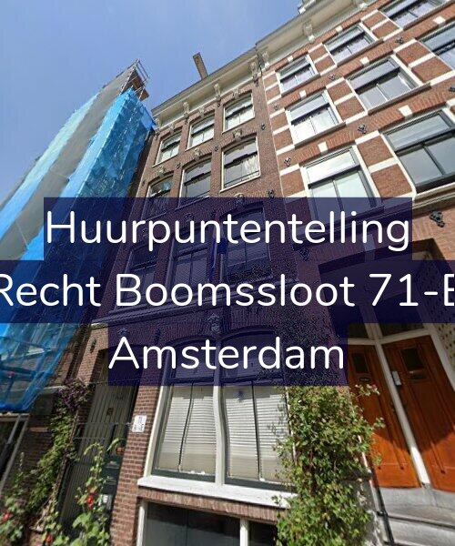 Foto gevel Huurpuntentelling voor Recht Boomssloot 71-B, Amsterdam