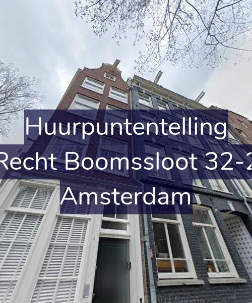 Foto gevel Huurpuntentelling voor Recht Boomssloot 32-2, Amsterdam