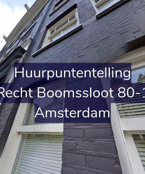 Foto gevel Huurpuntentelling voor Recht Boomssloot 80-1, Amsterdam