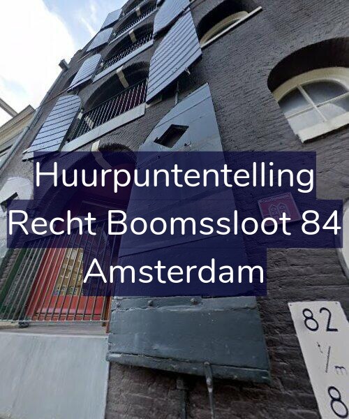 Foto gevel Huurpuntentelling voor Recht Boomssloot 84, Amsterdam