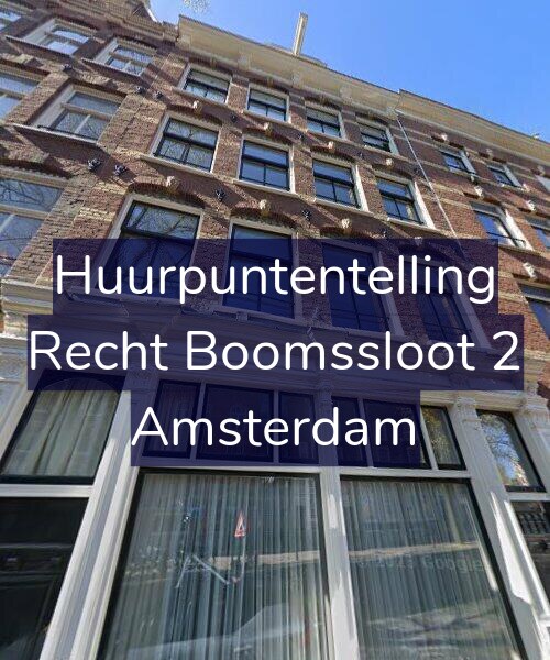 Foto gevel Huurpuntentelling voor Recht Boomssloot 2, Amsterdam