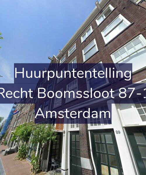 Foto gevel Huurpuntentelling voor Recht Boomssloot 87-1, Amsterdam