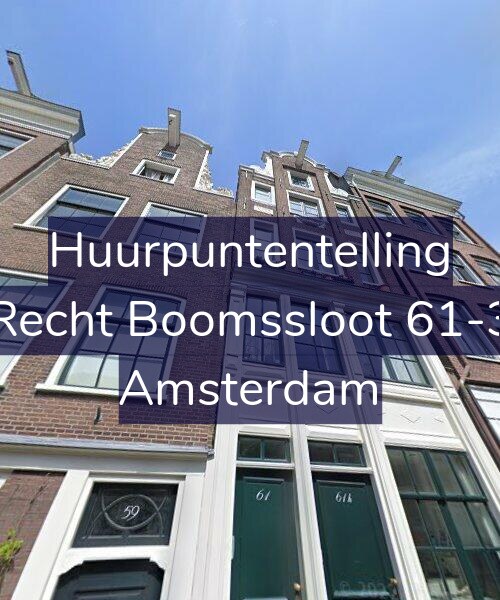 Foto gevel Huurpuntentelling voor Recht Boomssloot 61-3, Amsterdam