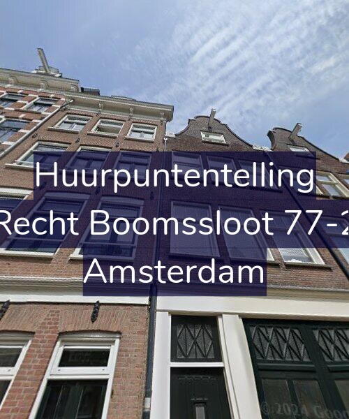 Foto gevel Huurpuntentelling voor Recht Boomssloot 77-2, Amsterdam