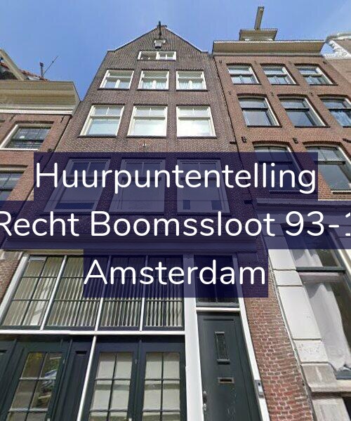 Foto gevel Huurpuntentelling voor Recht Boomssloot 93-1, Amsterdam