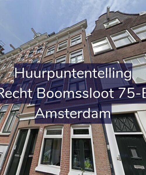 Foto gevel Huurpuntentelling voor Recht Boomssloot 75-B, Amsterdam
