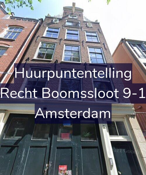 Foto gevel Huurpuntentelling voor Recht Boomssloot 9-1, Amsterdam