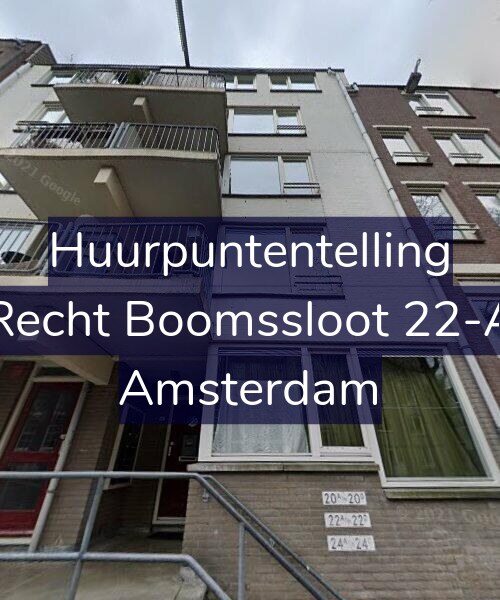Foto gevel Huurpuntentelling voor Recht Boomssloot 22-A, Amsterdam