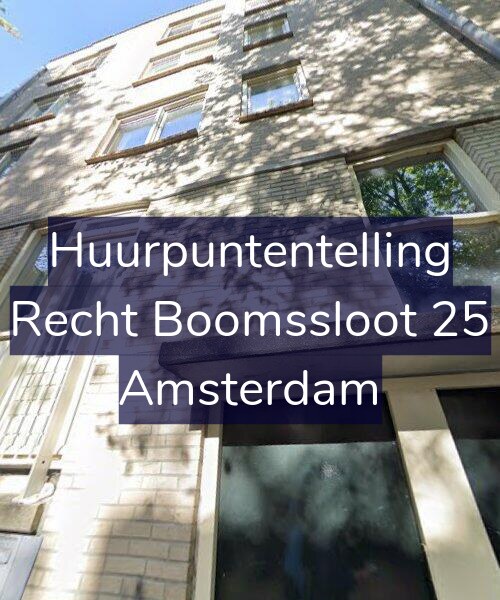 Foto gevel Huurpuntentelling voor Recht Boomssloot 25, Amsterdam