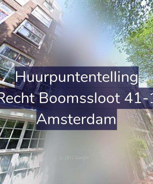 Foto gevel Huurpuntentelling voor Recht Boomssloot 41-1, Amsterdam