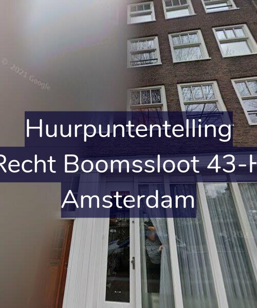 Foto gevel Huurpuntentelling voor Recht Boomssloot 43-H, Amsterdam
