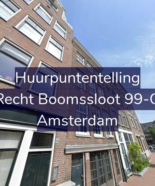 Foto gevel Huurpuntentelling voor Recht Boomssloot 99-O, Amsterdam