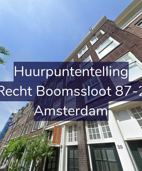 Foto gevel Huurpuntentelling voor Recht Boomssloot 87-2, Amsterdam