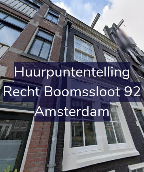 Foto gevel Huurpuntentelling voor Recht Boomssloot 92, Amsterdam