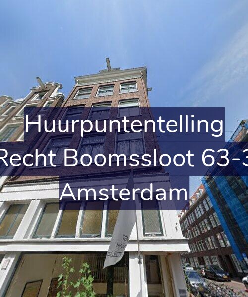 Foto gevel Huurpuntentelling voor Recht Boomssloot 63-3, Amsterdam