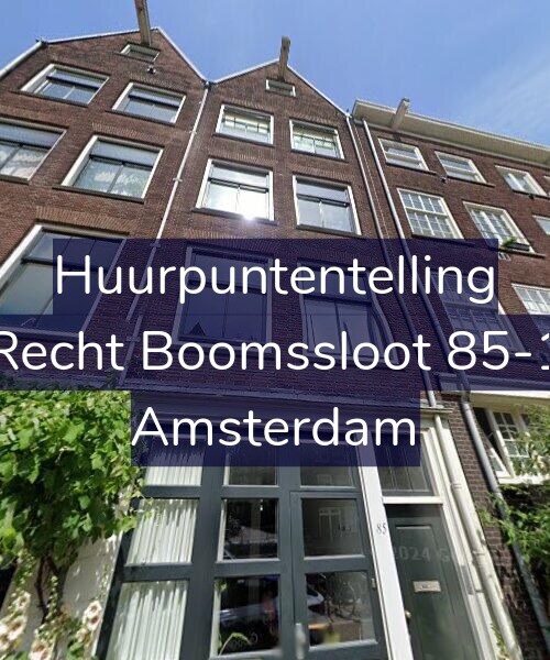 Foto gevel Huurpuntentelling voor Recht Boomssloot 85-1, Amsterdam