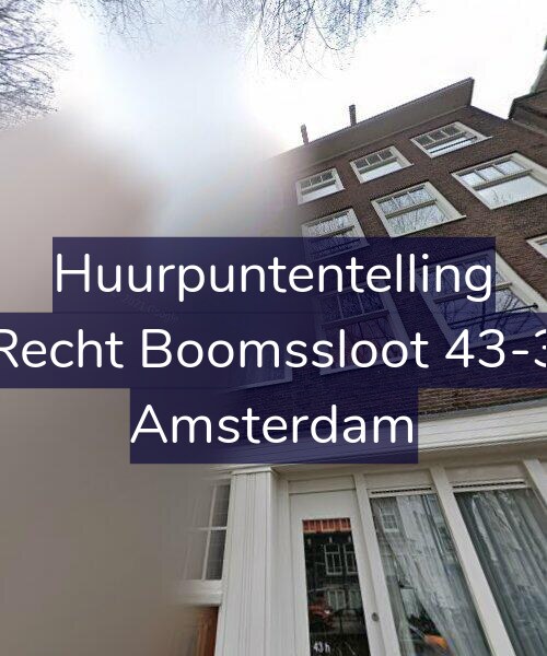 Foto gevel Huurpuntentelling voor Recht Boomssloot 43-3, Amsterdam