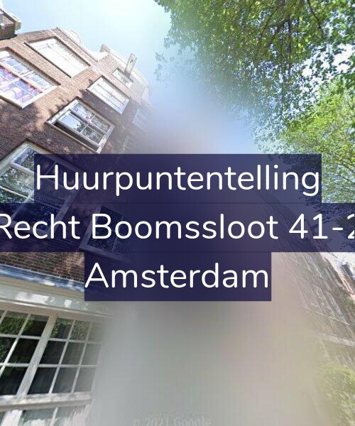 Foto gevel Huurpuntentelling voor Recht Boomssloot 41-2, Amsterdam
