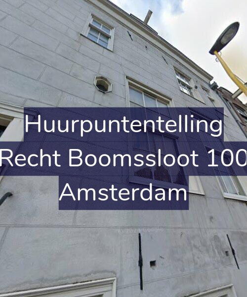 Foto gevel Huurpuntentelling voor Recht Boomssloot 100, Amsterdam